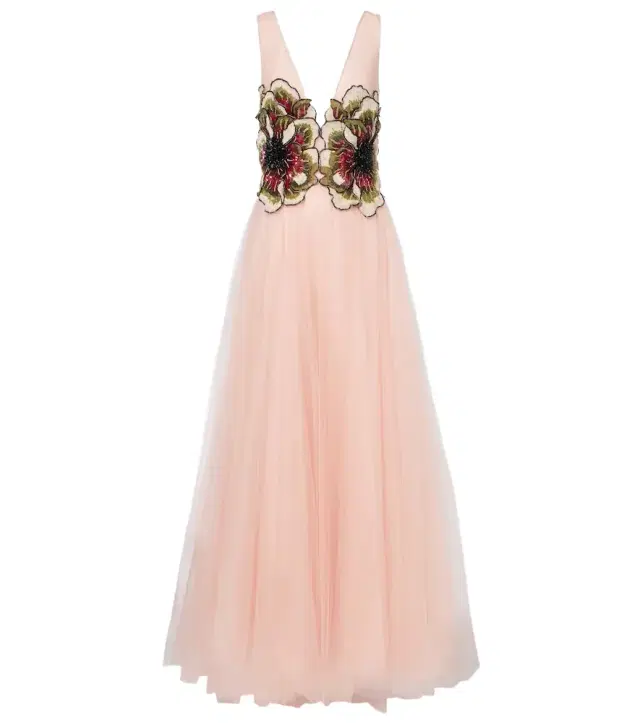 Costarellos Arion sequined tulle gown