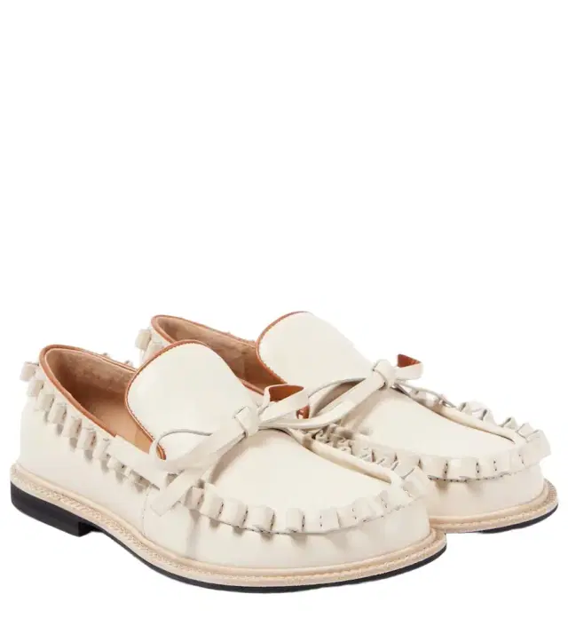 JW Anderson Ruffled leather moccasins