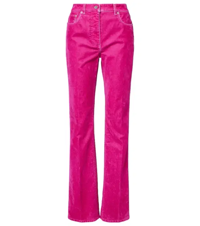 Ferragamo Cotton-blend drill straight pants