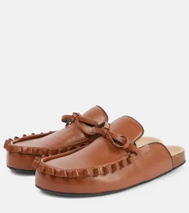 JW Anderson Ruffled leather mules | Thumbnail 4