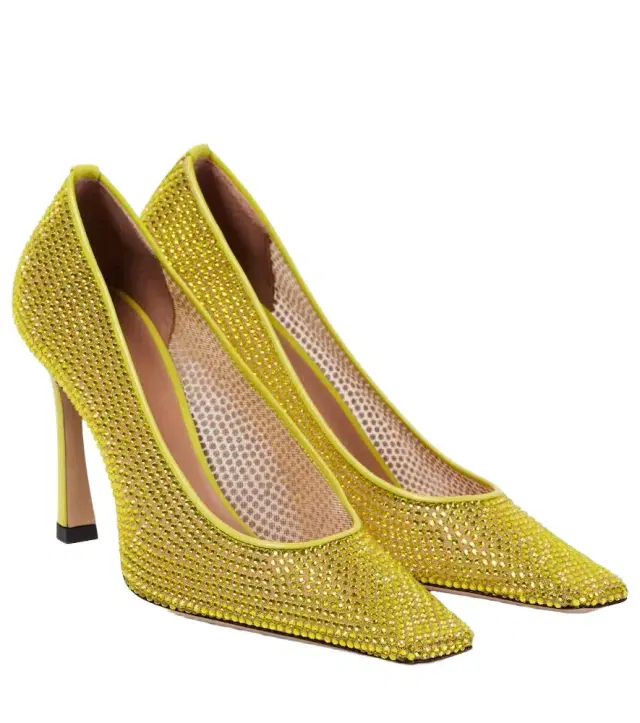 The Attico Juno 95 embellished pumps