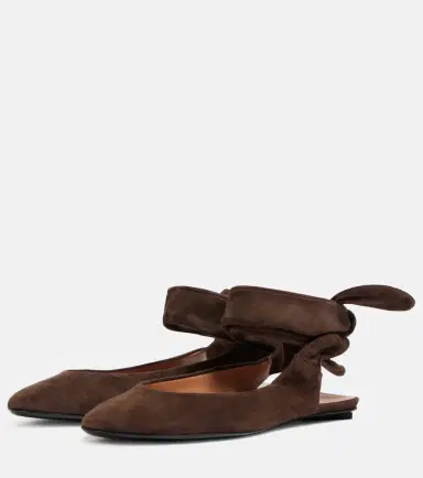 The Attico Cloe suede slingback flats | Thumbnail 4
