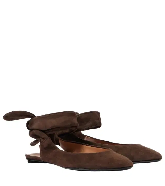 The Attico Cloe suede slingback flats