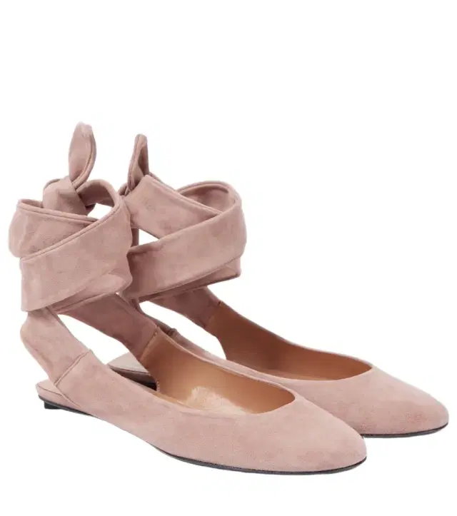 The Attico Cloe suede ballet flats