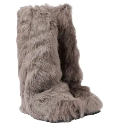 The Attico Robin shearling knee-high boots | Thumbnail 1