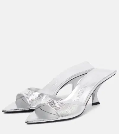 The Attico Bes 65 metallic leather mules | Thumbnail 2