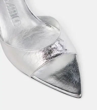 The Attico Bes 65 metallic leather mules | Thumbnail 4