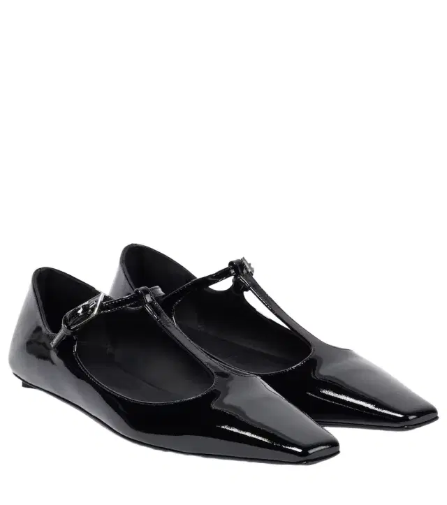The Attico Juno leather ballet flats