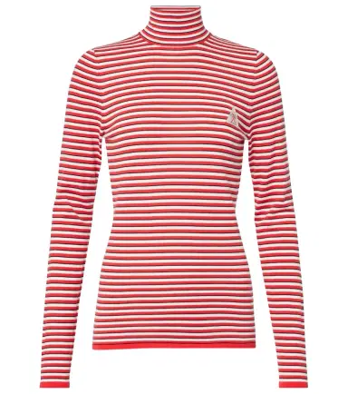The Upside Raie striped cotton turtleneck top | Thumbnail 1