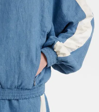 The Upside Oracle Elias hemp and cotton chambray track jacket | Thumbnail 5