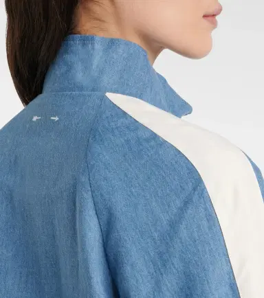 The Upside Oracle Elias hemp and cotton chambray track jacket | Thumbnail 6