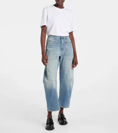 Nili Lotan Shon high-rise barrel-leg jeans | Thumbnail 3 Nili Lotan Shon high-rise barrel-leg jeans | Thumbnail 3