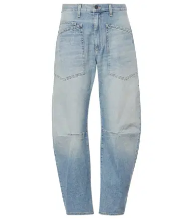 Nili Lotan Shon high-rise barrel-leg jeans | Thumbnail 1 Nili Lotan Shon high-rise barrel-leg jeans | Thumbnail 1
