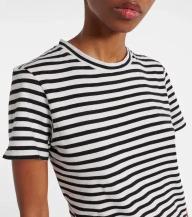 Nili Lotan Mariela striped cotton jersey T-shirt | Thumbnail 3
