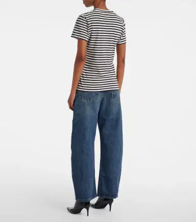 Nili Lotan Mariela striped cotton jersey T-shirt | Thumbnail 4
