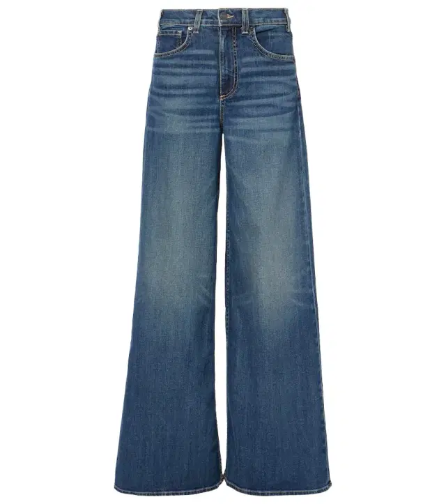 Rolland mid-rise wide-leg jeans