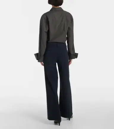 Nili Lotan Megan cotton wide-leg pants | Thumbnail 3