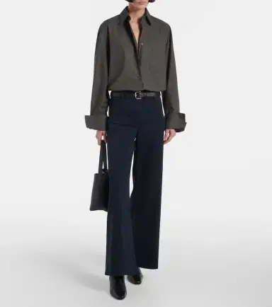 Nili Lotan Megan cotton wide-leg pants | Thumbnail 5