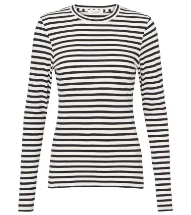 Nili Lotan Susana striped cotton jersey T-shirt | Thumbnail 1 Nili Lotan Susana striped cotton jersey T-shirt | Thumbnail 1