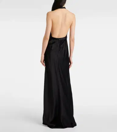 Nili Lotan Essy silk charmeuse gown | Thumbnail 5
