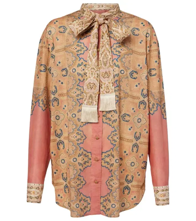 Valentino Voyage Imaginaire cotton muslin blouse