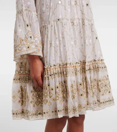 JULIET DUNN Mosaic printed cotton midi dress | Thumbnail 3