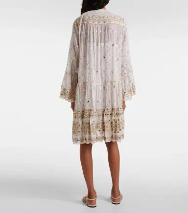 JULIET DUNN Mosaic printed cotton midi dress | Thumbnail 4
