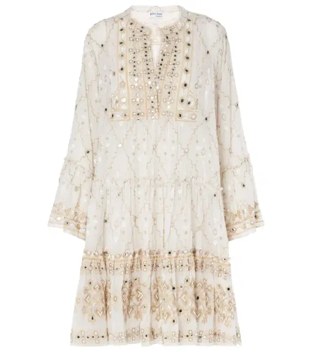 JULIET DUNN Mosaic printed cotton midi dress