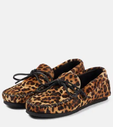 Isabel Marant Fitza leopard-print pony hair loafers | Thumbnail 2