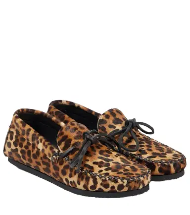 Isabel Marant Fitza leopard-print pony hair loafers | Thumbnail 1