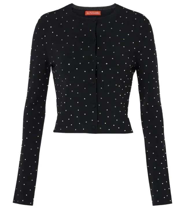 Altuzarra Ferris embellished cropped cardigan