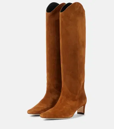 Staud Western Wally 55 suede cowboy boots | Thumbnail 4 Staud Western Wally 55 suede cowboy boots | Thumbnail 4