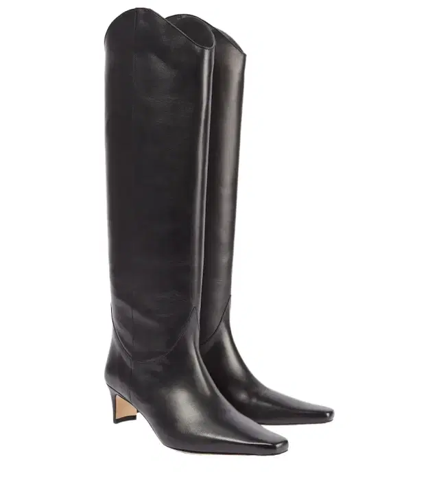 Staud Western Wally 55 leather cowboy boots