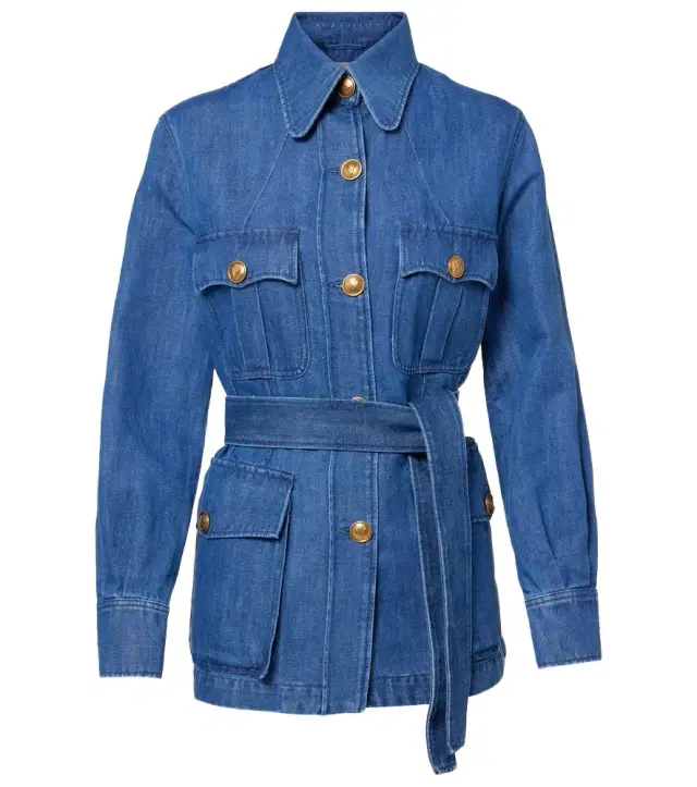 Valentino Belted denim jacket