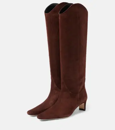 Staud Western Wally suede knee-high boots | Thumbnail 3 Staud Western Wally suede knee-high boots | Thumbnail 3