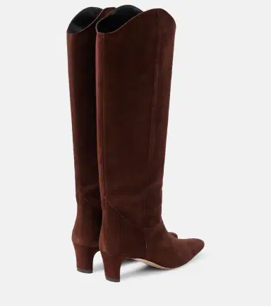 Staud Western Wally suede knee-high boots | Thumbnail 4 Staud Western Wally suede knee-high boots | Thumbnail 4