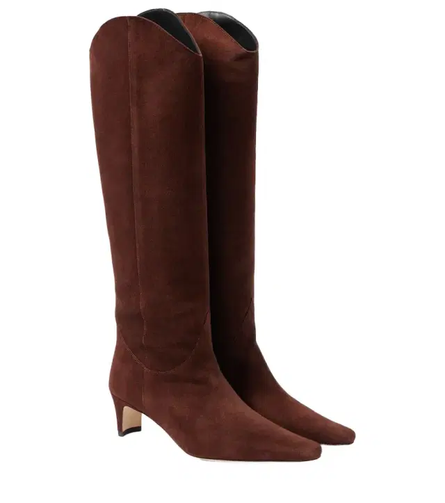Western Wally suede knee-high boots