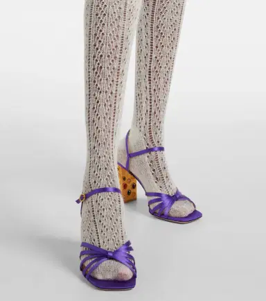 Valentino Logo wool-blend tights | Thumbnail 3