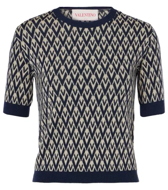 Valentino Toute La V virgin wool sweater