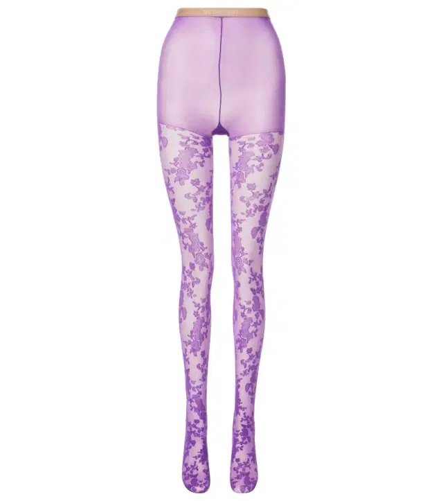 Valentino Floral lace tights