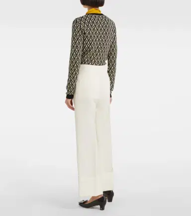 Valentino Crepe Couture wide-leg pants | Thumbnail 4