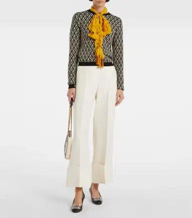 Valentino Crepe Couture wide-leg pants | Thumbnail 6