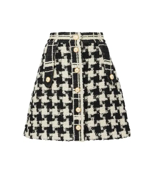 Valentino Wool-blend tweed miniskirt