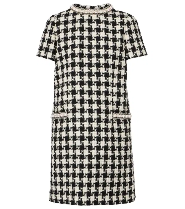 Valentino Embellished tweed minidress