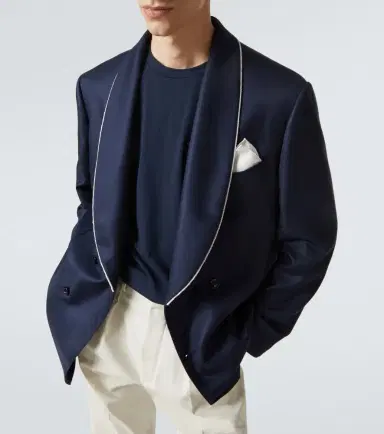Brunello Cucinelli Silk tuxedo jacket | Thumbnail 3 Brunello Cucinelli Silk tuxedo jacket | Thumbnail 3