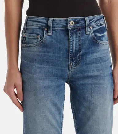AG Jeans Girlfriend mid-rise straight jeans | Thumbnail 2