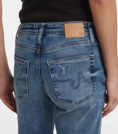 AG Jeans Girlfriend mid-rise straight jeans | Thumbnail 6