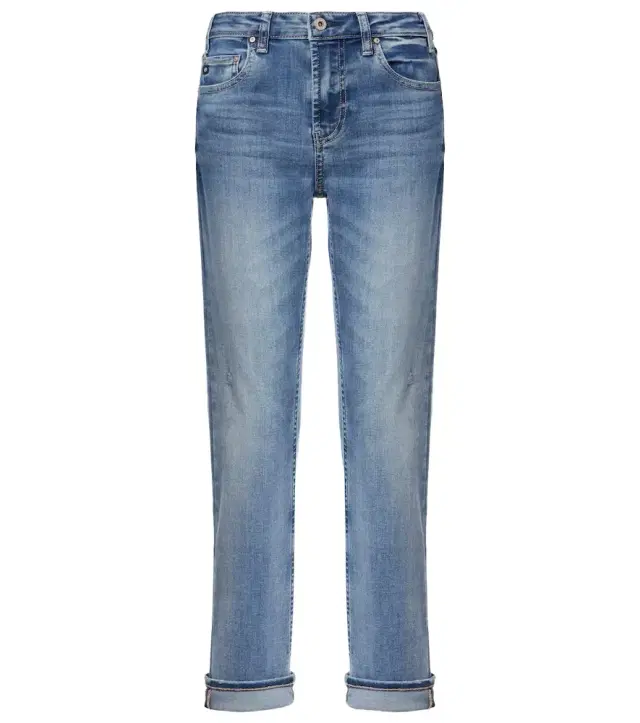 AG Jeans Girlfriend mid-rise straight jeans