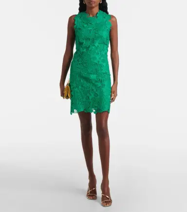 Monique Lhuillier Floral lace minidress | Thumbnail 2