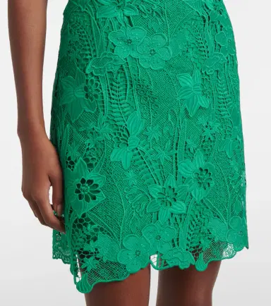 Monique Lhuillier Floral lace minidress | Thumbnail 5